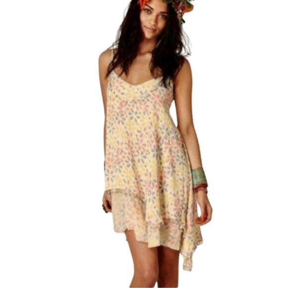 Free People FP One Sequin Asymmetrical Tunic Dress NWT Size XS - Picture 1 of 7